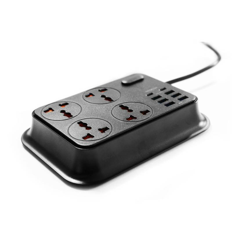 MOXOM 4 ANTI-STATIC POWER SOCKET 2M CORD 3.4A WHITE MX-ST06