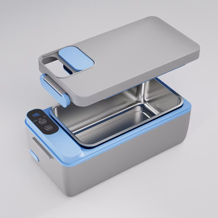 POWEROLOGY LUMO PORTABLE HEATED LUNCH BOX GREY BLUE PLBF818GYBL thumbnail 8