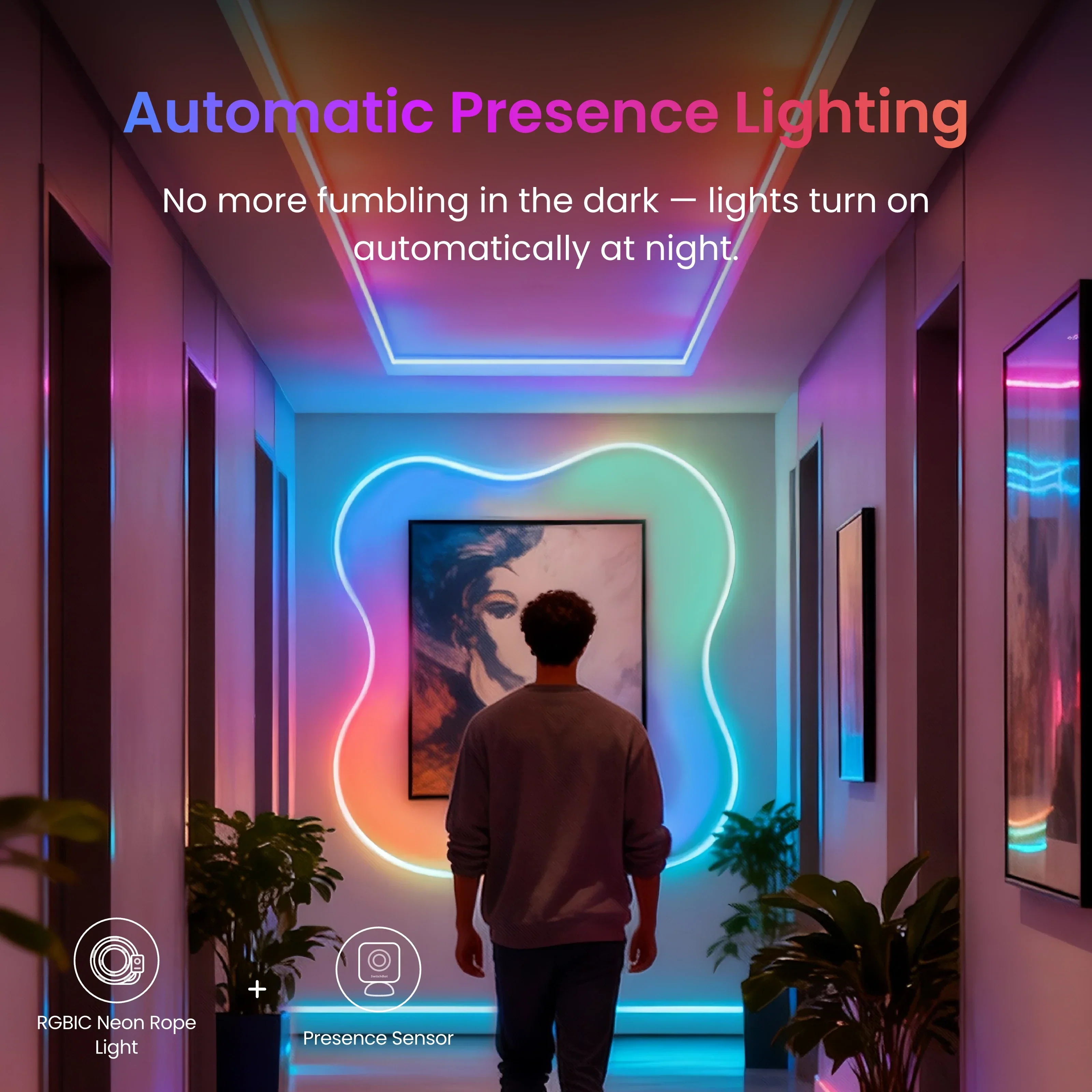 SWITCHBOT RGBIC NEON ROPE LIGHT 5M W1702107 thumbnail 7