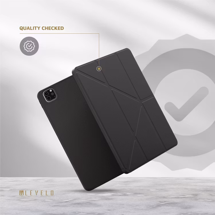 LEVELO ELEGANTE IPAD PRO 11 HYBRID LEATHER MAGNETIC CASE BLACK LVLELGP12BK thumbnail 3