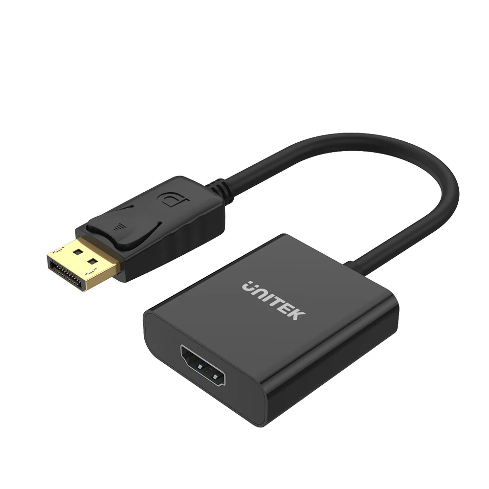 UNITEK DISPLAY PORT TO HDMI ADAPTER BLACK Y-5118DA