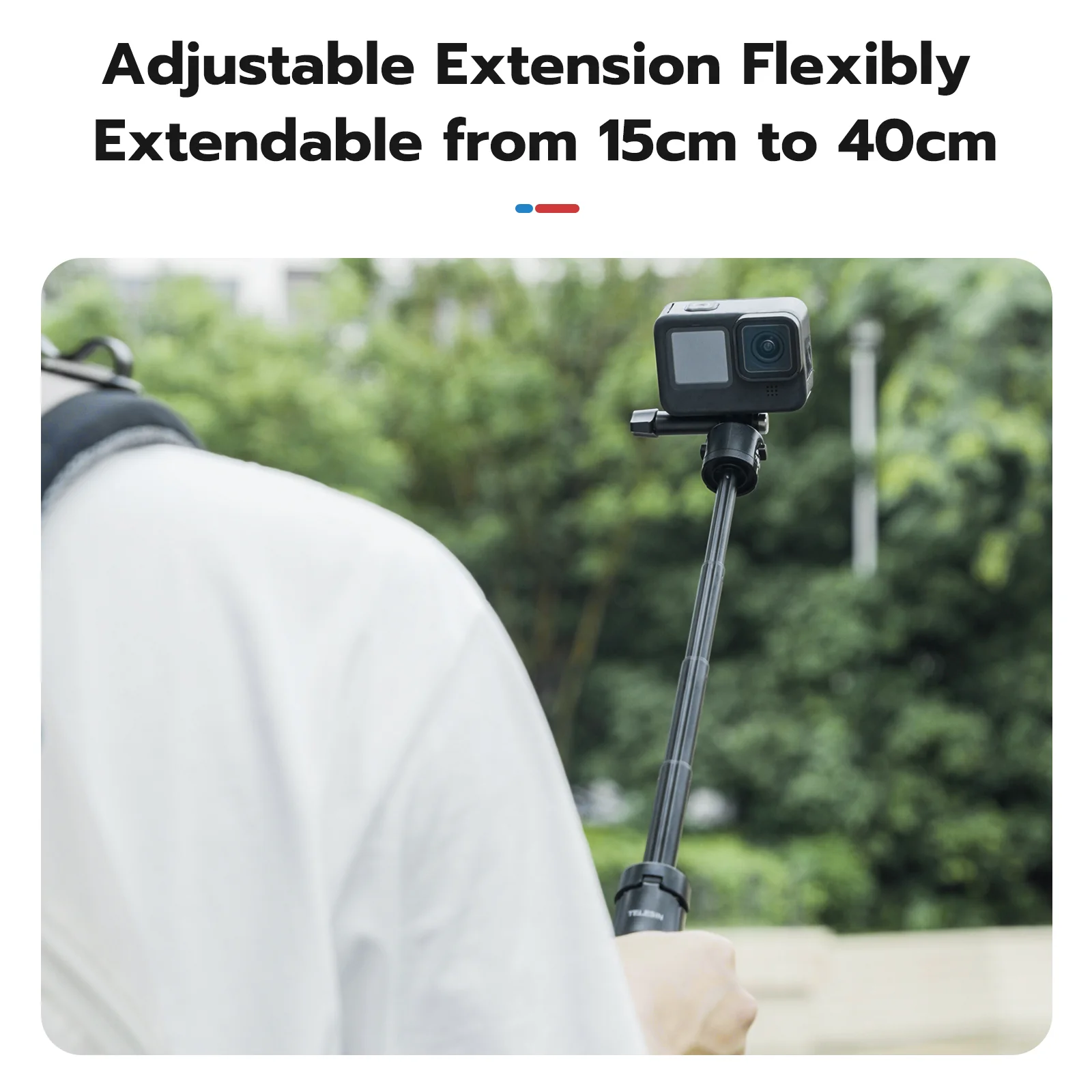 TELESIN QUICK RELEASE SELFIE STICK MINI TRIPOD S1-MNP-02 thumbnail 5