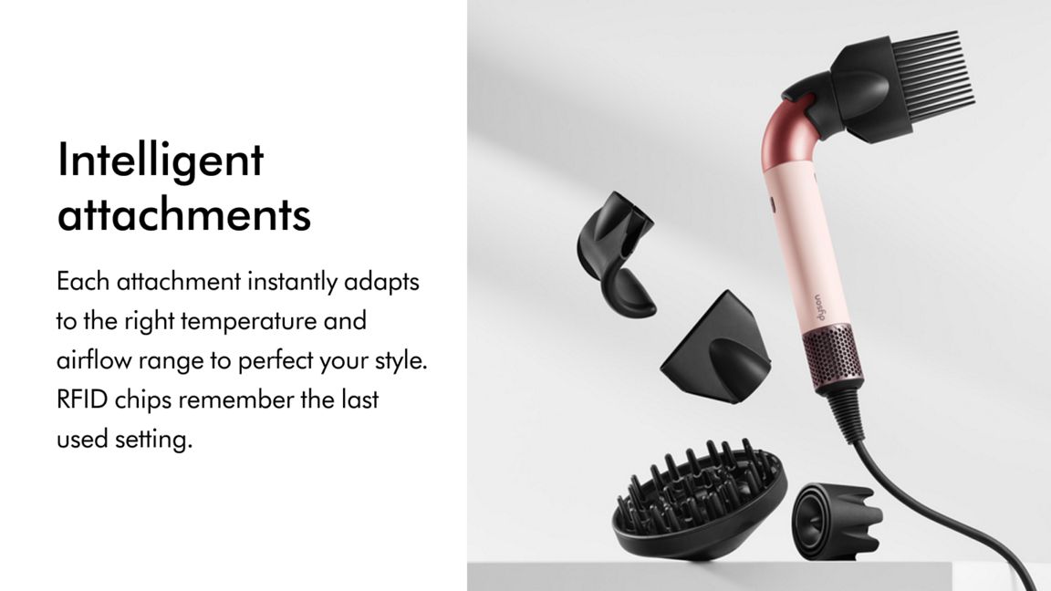 DYSON SUPERSONIC R HAIR DRYER CURLY+COILY CERAMIC PINK ROSE GOLD HD17 thumbnail 4