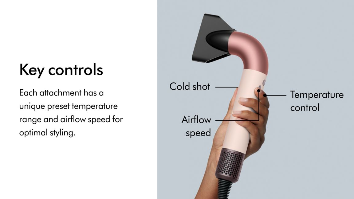 DYSON SUPERSONIC R HAIR DRYER CURLY+COILY CERAMIC PINK ROSE GOLD HD17 thumbnail 5