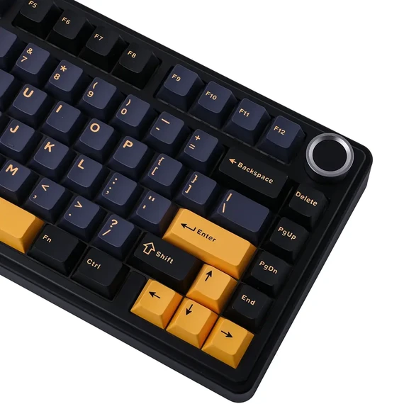 AULA 75 KEYS RGB 75% MECHANICAL GAMING KEYBOARD TRI-MODE KNOB GRAYWOOD V3 SWITCH BK-DBL-ORG F75 thumbnail 7