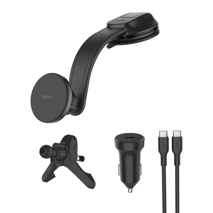 BELKIN BOOSTCHARGE QI2 MAGNETIC CHARGING CAR VENT AND DASH MOUNT BLACK WIC012HQBK thumbnail 8
