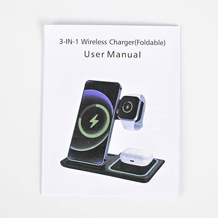 POWERO PLUS FOLD 3 IN 1 WIRELESS CHARGING STATION BLACK PR-CH15W311-BK thumbnail 5