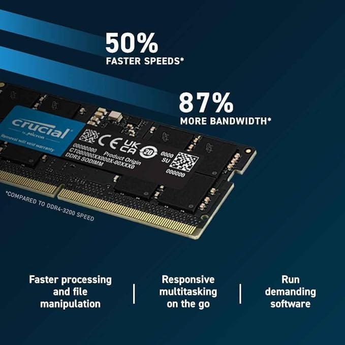 Crucial Laptop RAM DDR5-4800 16GB CB16GS4800 : Upgrade Your Performance thumbnail 4