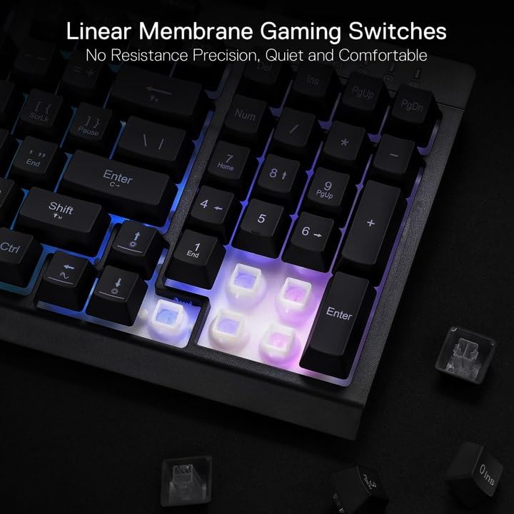 REDRAGON SHIVA 98 KEYS RGB WIRED GAMING KEYBOARD BLACK K515-RGB thumbnail 4