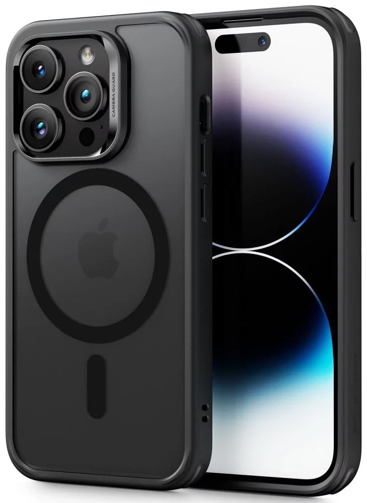 ESR IPHONE 14 PRO AIR ARMOR HALO LOCK PROTECTION MAGNETIC CASE CLEAR BLACK thumbnail 2