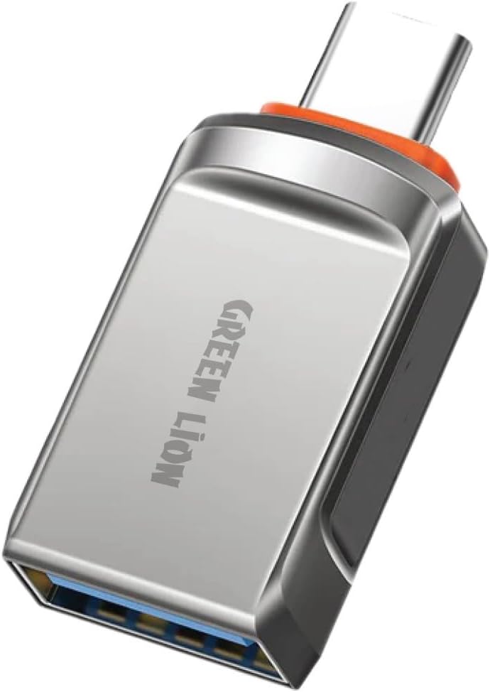 GREEN LION OTG ADAPTER USB A TO USB C PD 120W SILVER GNOTGATCSL thumbnail 2