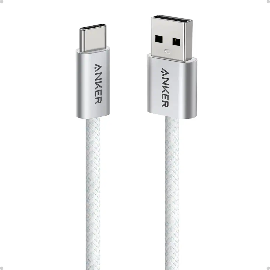 ANKER ZOLO USB-A TO C BRAIDED 6FT WHITE A8052H22