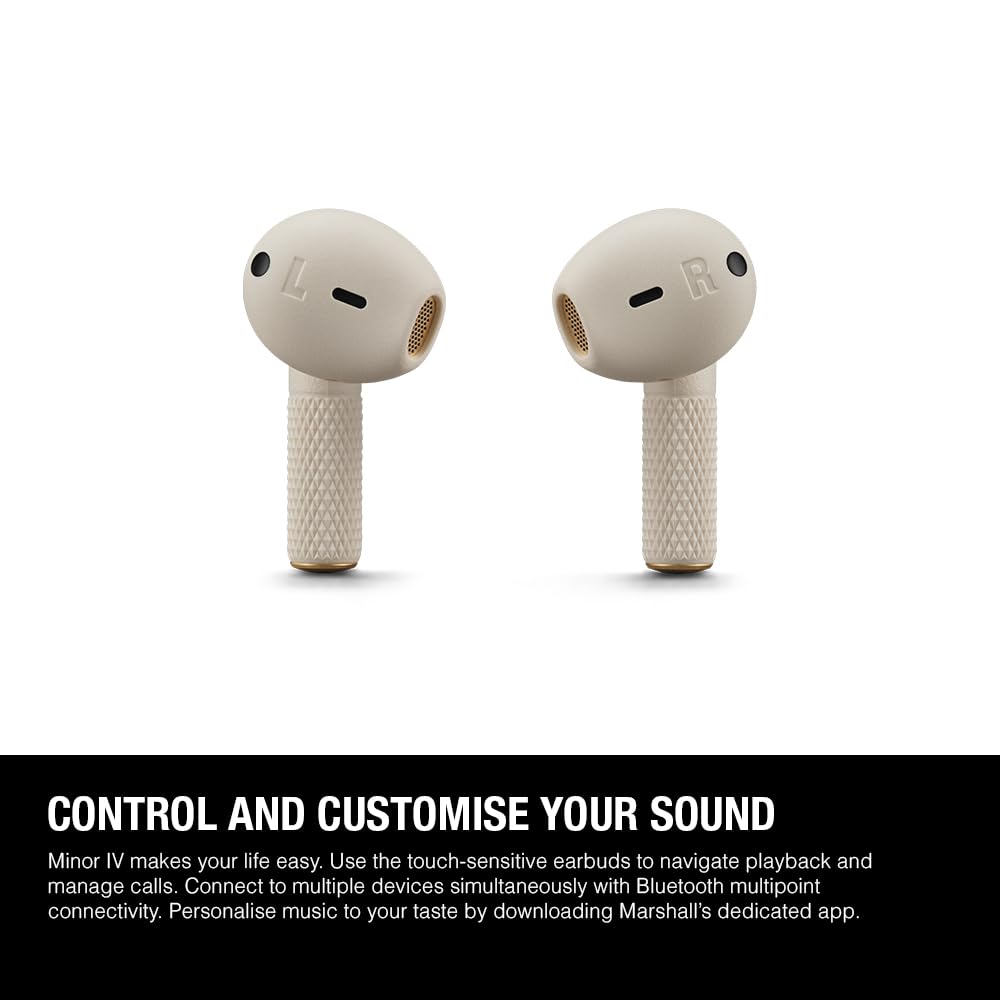 MARSHALL MINOR IV TRUE WIRELESS IN EAR EARBUDS CREAM MINOR IV CRM thumbnail 12