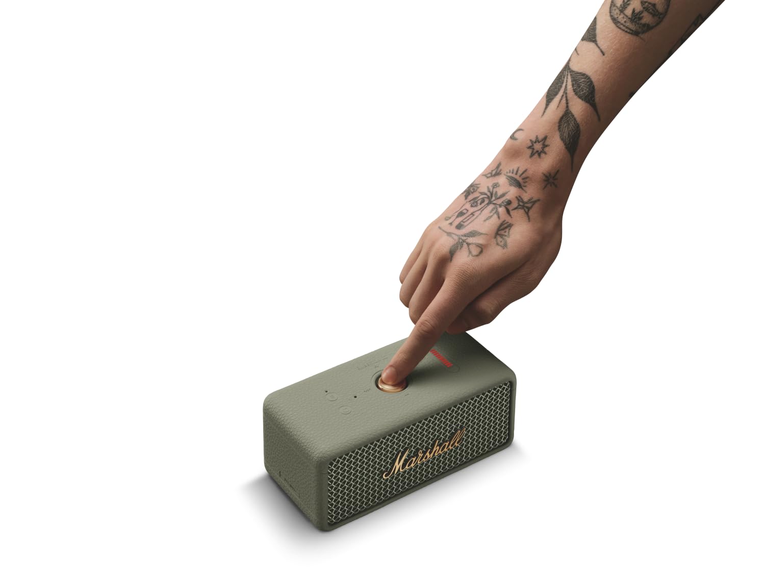 MARSHALL EMBERTON III PORTABLE WIRELESS SPEAKER SAGE GREEN EMBERTONIII-SGRN thumbnail 4