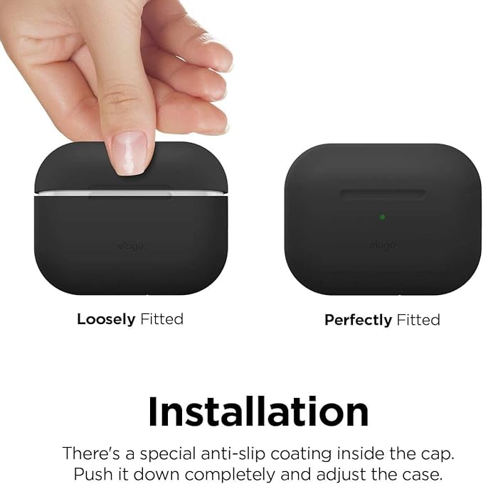 ELAGO APPLE AIRPODS PRO 2 BASIC SILICONE CASE GREEN EAPP2SC-BA-PGR thumbnail 3