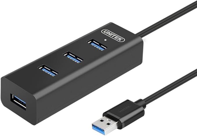 UNITEK USB 3.0 4 PORTS POWERED HUB BLACK Y-3089