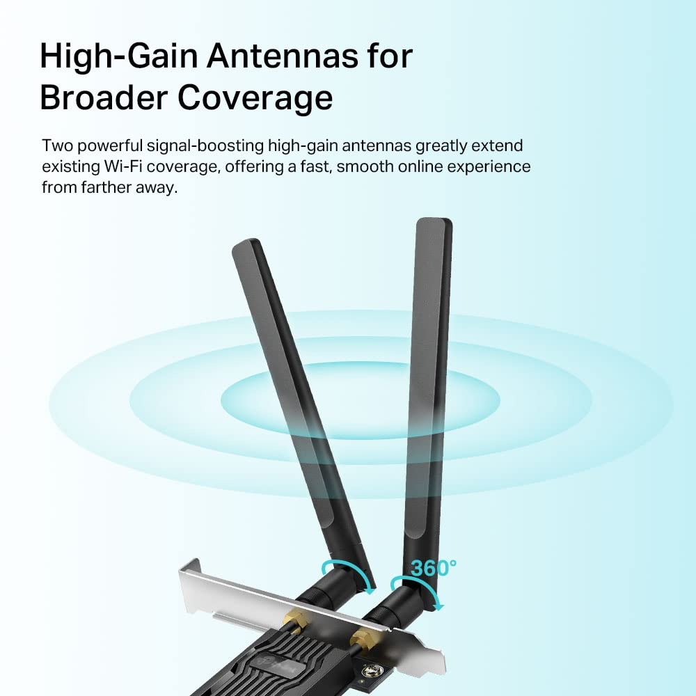 TP-LINK AX1800 WI-FI 6 BLUETOOTH 5.2 PCLE ADAPTER ARCHER TX20E thumbnail 2
