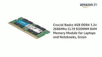CRUCIAL LAPTOP RAM 4GB DDR4 2666 CB4GS2666 thumbnail 3