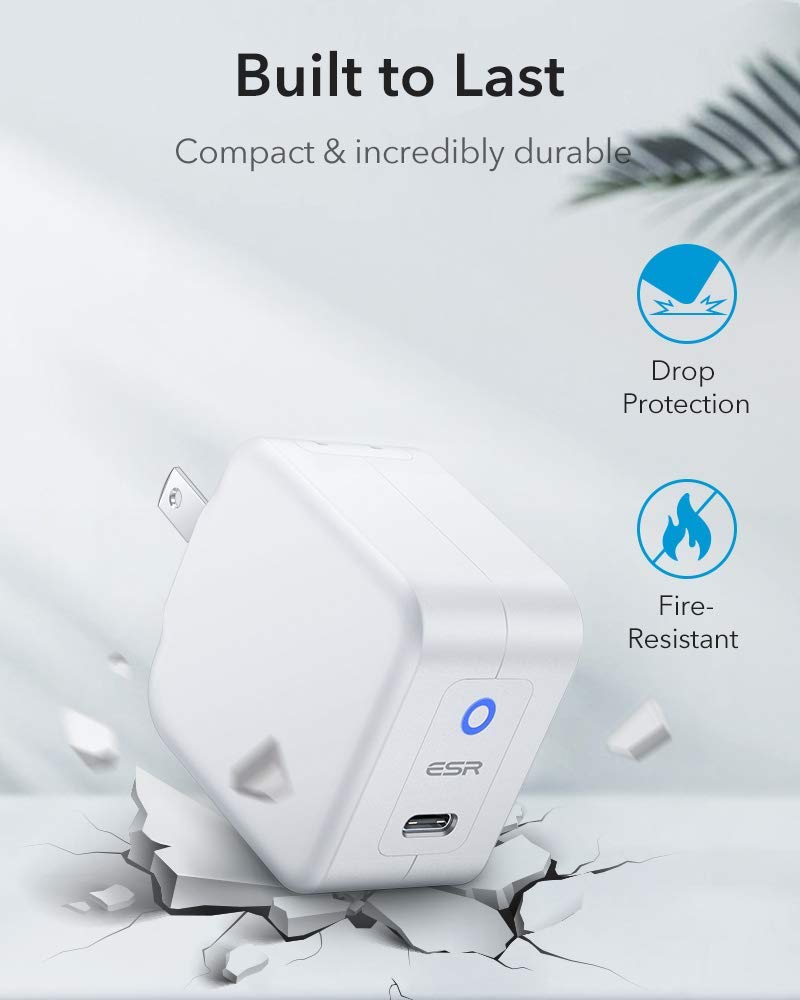 ESR 20W MINI PD CHARGER WITH TYPE C CABLE WHITE thumbnail 9