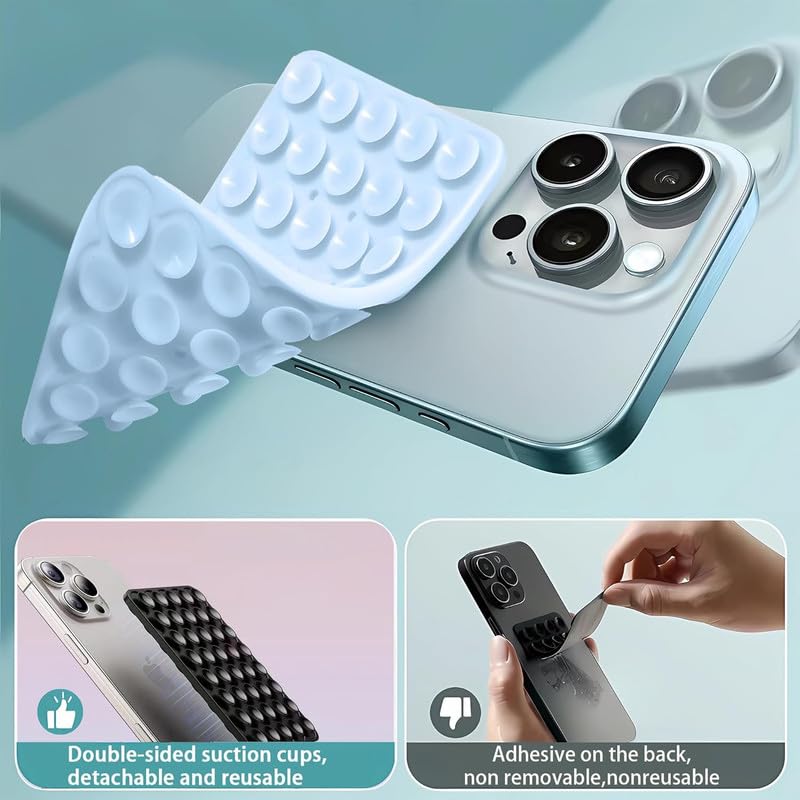DOUBLE SIDED SUCTION CUP PHONE HOLDER GRAY thumbnail 3