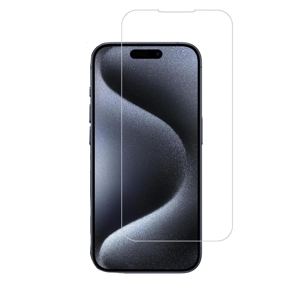MOCOLL IPHONE 15 PRO MAX 2.5D GLASS SCREEN PROTECTOR BLACK BLC thumbnail 2