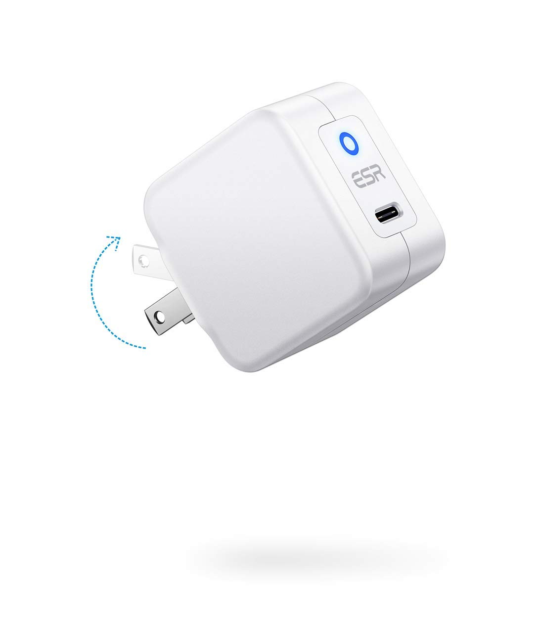 ESR 20W MINI PD CHARGER WITH TYPE C CABLE WHITE thumbnail 2
