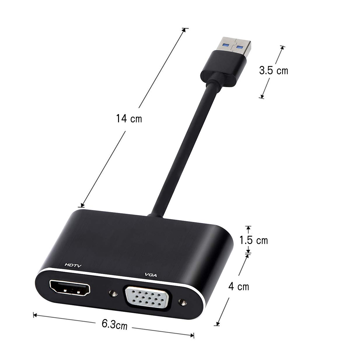 USB 3.0 TO HDMI & VGA VIDEO ADAPTER thumbnail 4