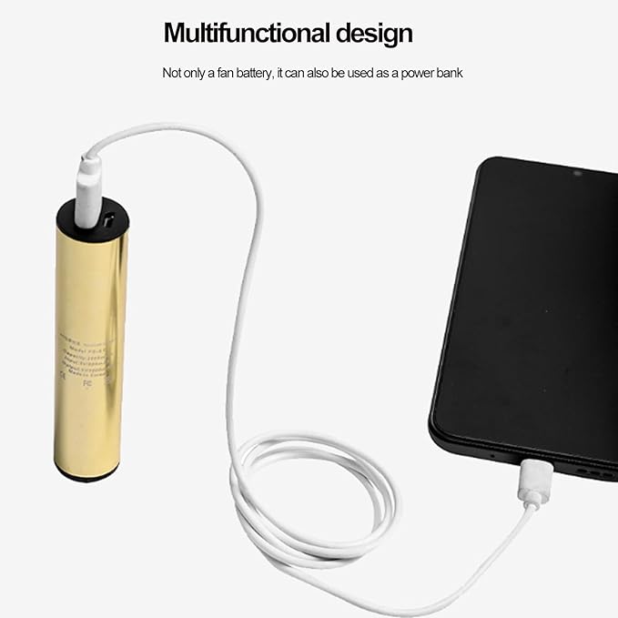 UMBRELLA WITH FAN RECHARGABLE LITHIUM LION BATTERY 2600MAH BLACK thumbnail 2