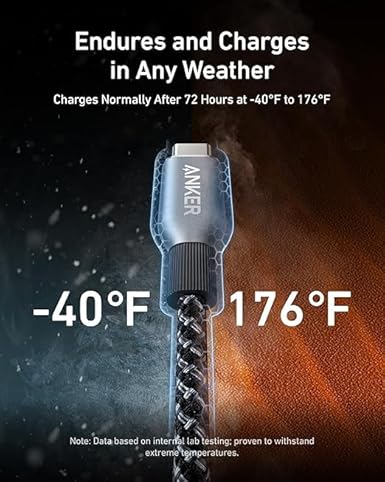 ANKER PRIME USB C TO USB C CABLE 3FT 240W BLK A88E2011 thumbnail 5