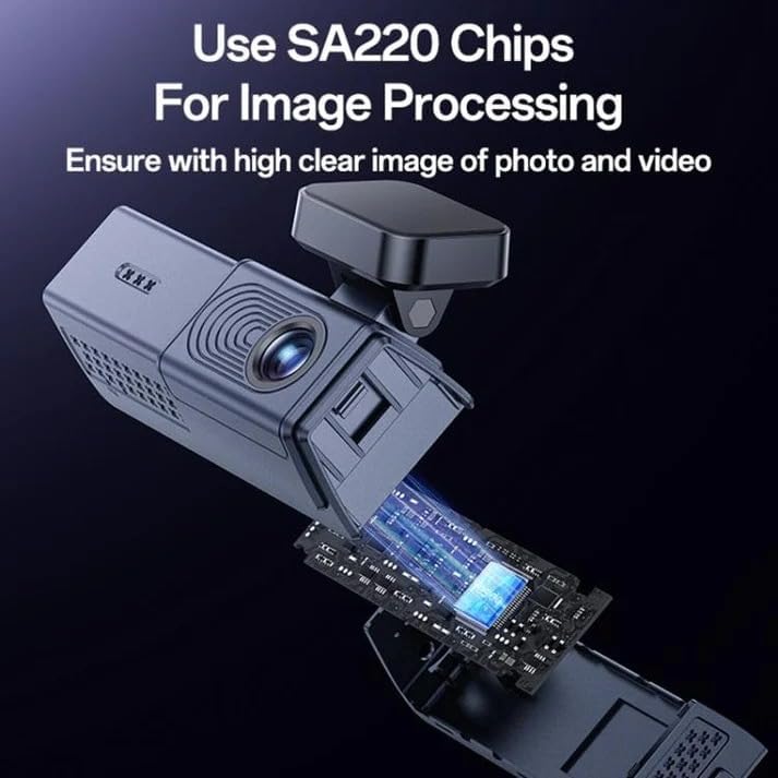 YESIDO DUAL DASH CAM BLACK KM22 thumbnail 3