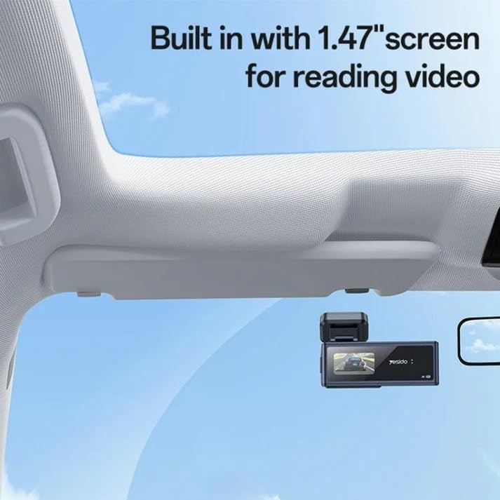 YESIDO DUAL DASH CAM BLACK KM22 thumbnail 8