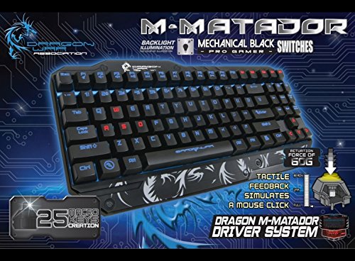DRAGON WAR M-MATADOR PROFESSIONAL MECHANICAL KEYBOARD GK-005 thumbnail 9