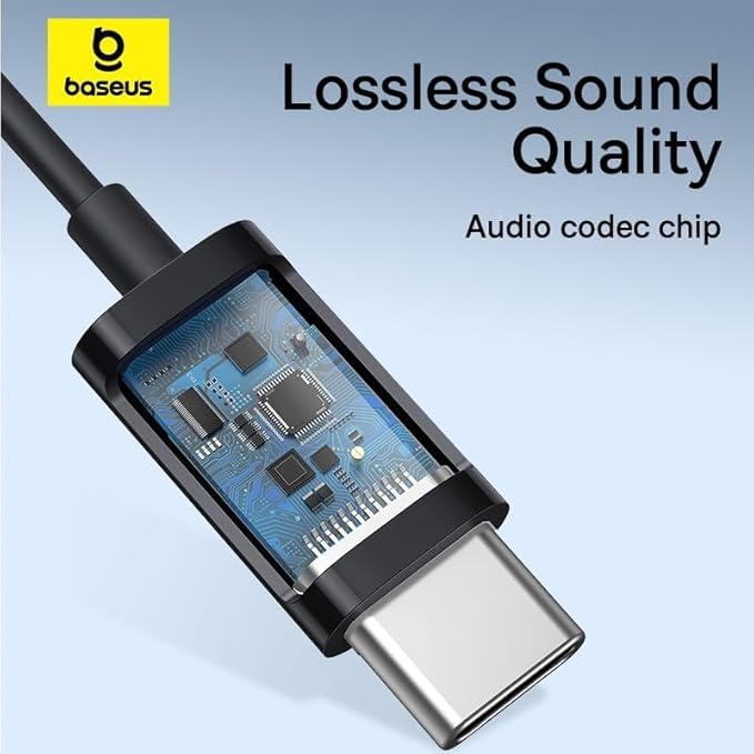 BASEUS ENCOK CZ17 SEMI IN EAR WIRED EARPHONE TYPE C BLACK thumbnail 5