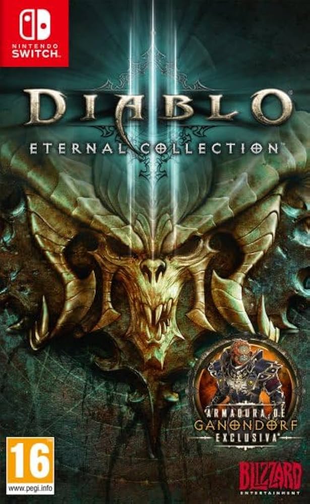 NINTENDO SWITCH DIABLO ETERNAL COLLECTION GAME CD
