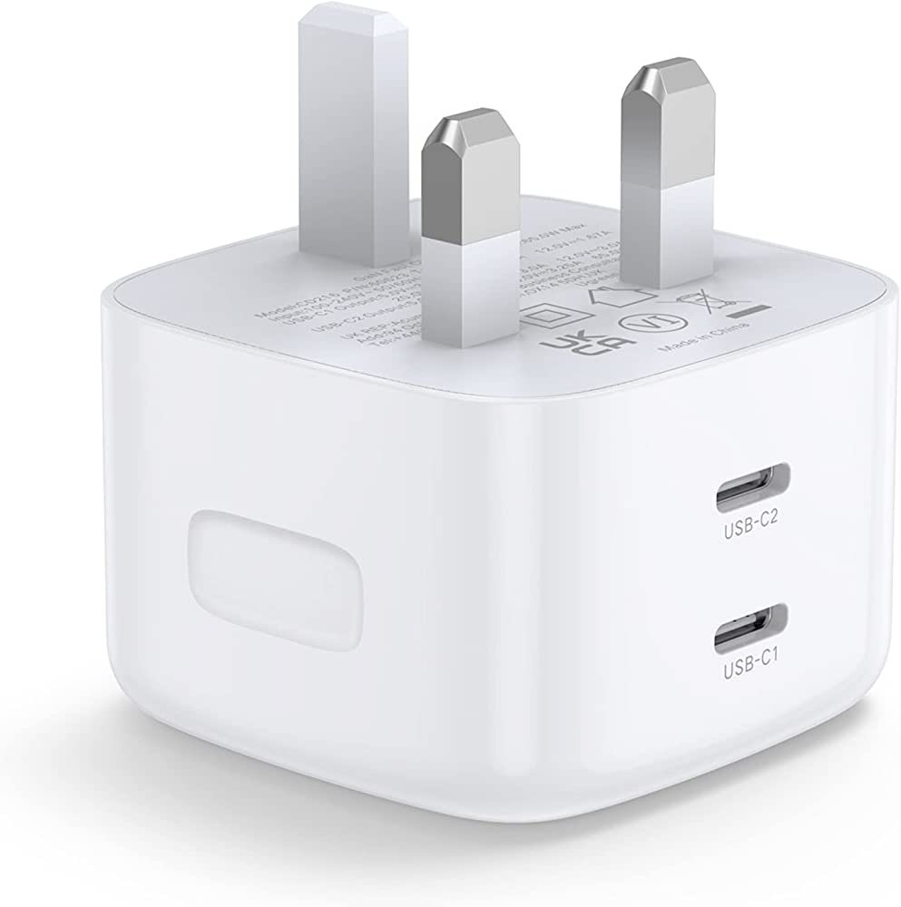 UGREEN 65W 2 PORT GANX DUAL USB C PD FAST CHARGER WHITE 60623