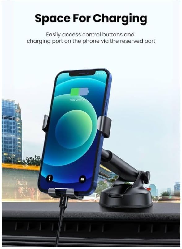 UGREEN GRAVITY PHONE HOLDER WITH SUCTION CUP BLACK 60990 thumbnail 9