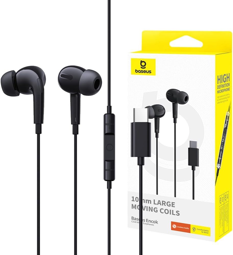 BASEUS ENCOK CZ18 WIRED EARPHONE BLACK thumbnail 9