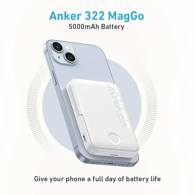 ANKER MAGGO 5000MAH 7.5W POWERBANK WHITE A1618H21 thumbnail 4