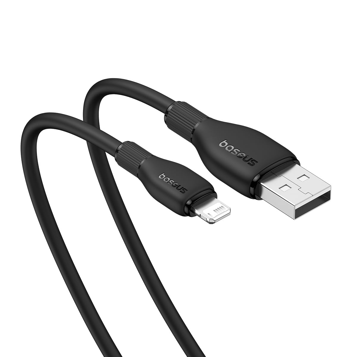 BASEUS PUDDING SERIES USB TO LIGHTNING 2.4A 2M CABLE BLACK thumbnail 3