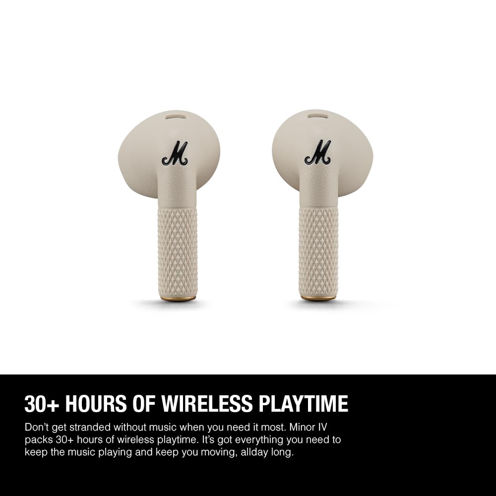 MARSHALL MINOR IV TRUE WIRELESS IN EAR EARBUDS CREAM MINOR IV CRM thumbnail 10