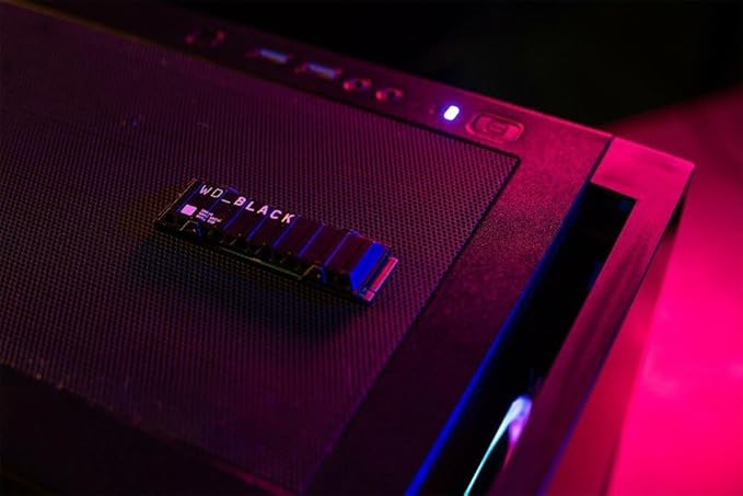WD INTERNAL GAME DRIVE HEATSINK 1TB SSD GEN4 7300MB/S NVME BLACK SN850X thumbnail 5