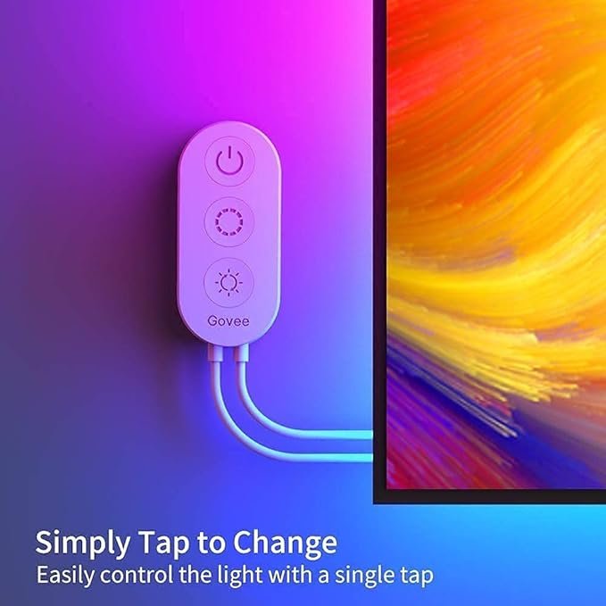 Transform Your TV Viewing Experience with the Govee RGB LED TV Backlight with Remote - H6179 thumbnail 3