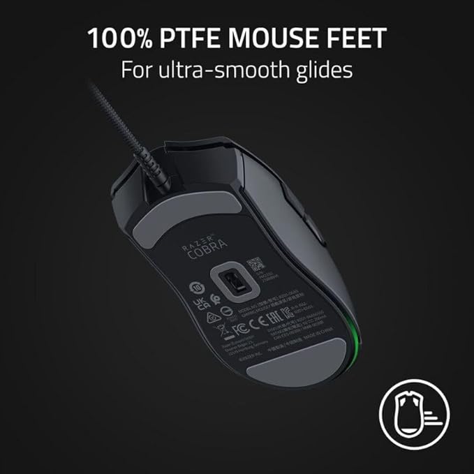 RAZER COBRA LIGHTWEIGHT WIRED GAMING MOUSE RZ01-04650100-R3M1 thumbnail 4