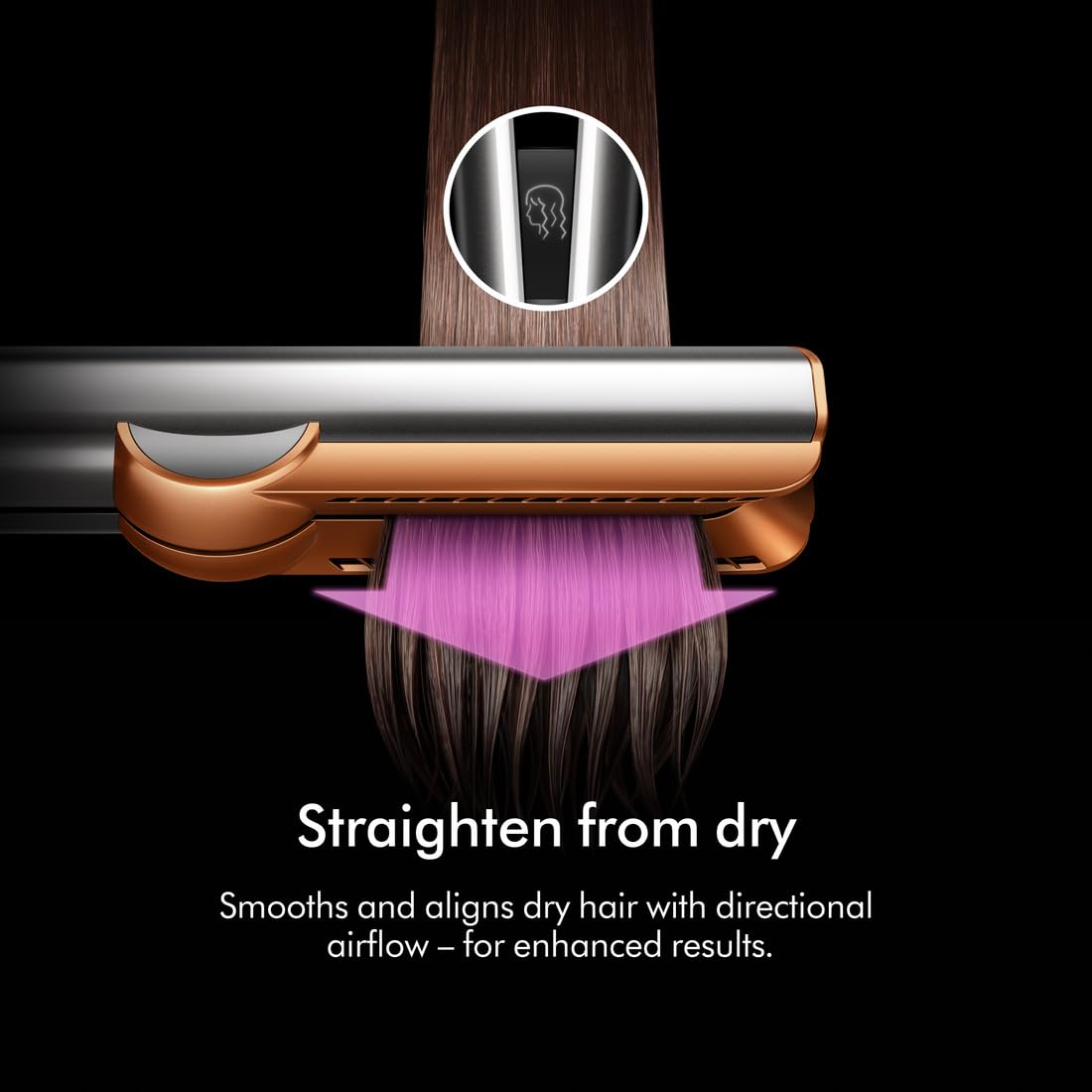 DYSON AIRSTRAIT HAIR STRAIGHTENER CERAMIC RED VELVET GOLD HT01 thumbnail 8