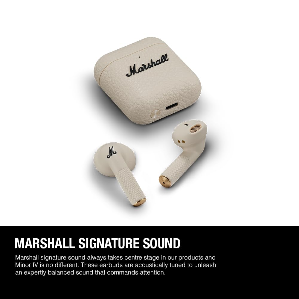 MARSHALL MINOR IV TRUE WIRELESS IN EAR EARBUDS CREAM MINOR IV CRM thumbnail 9