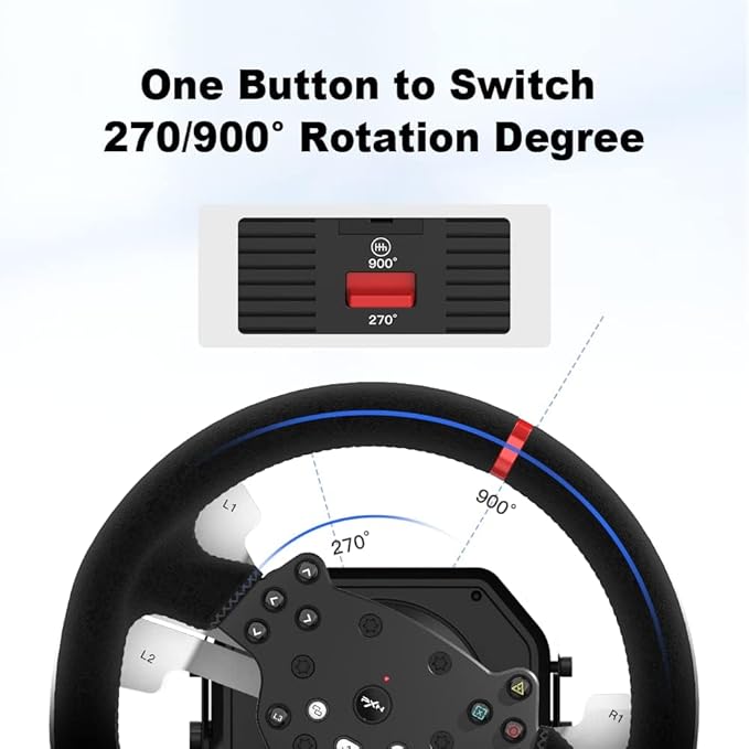 PXN FORCE FEEDBACK STEERING WHEEL PXN-V10 PRO thumbnail 2