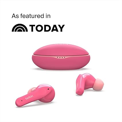 BELKIN SOUNDFORM NANO TRUE WIRELESS EARBUDS FOR KIDS PINK C003 thumbnail 8