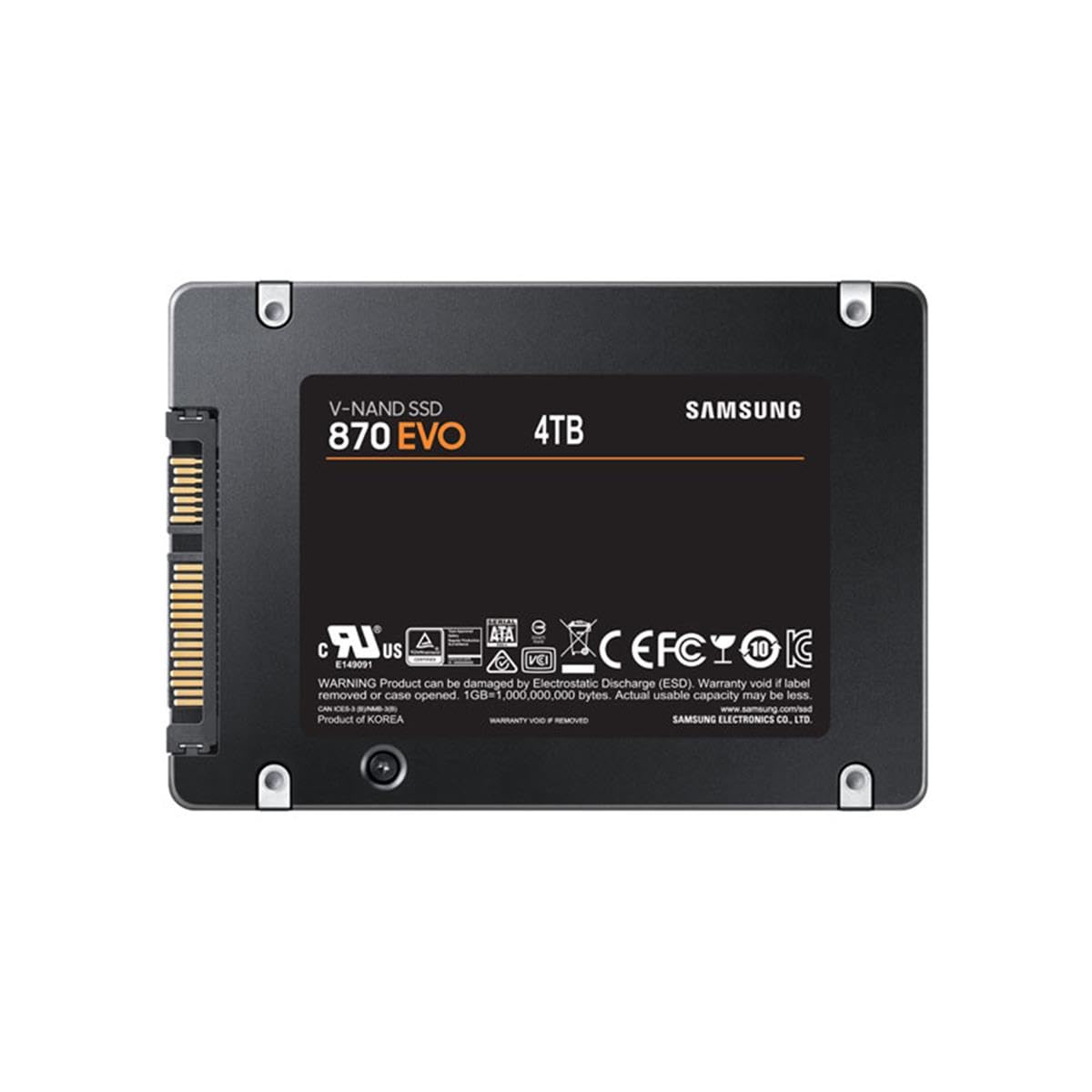 SAMSUNG SSD 4TB 870 EVO SATA 2.5 MZ-77E4T0BW thumbnail 3