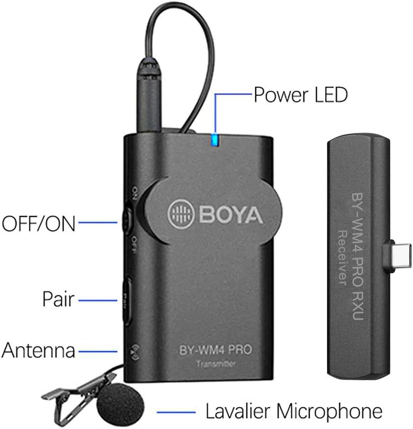 BOYA WIRELESS MICROPHONE TYPE-C CONNECTOR  BY-WM4 PRO K5 thumbnail 3