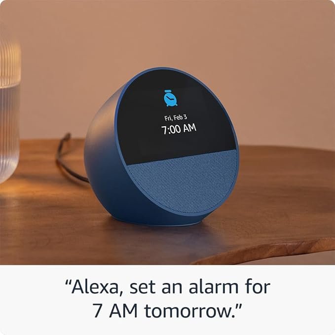 Amazon Echo Spot - Smart Alarm Clock with Vibrant Sound and Alexa Speaker thumbnail 4